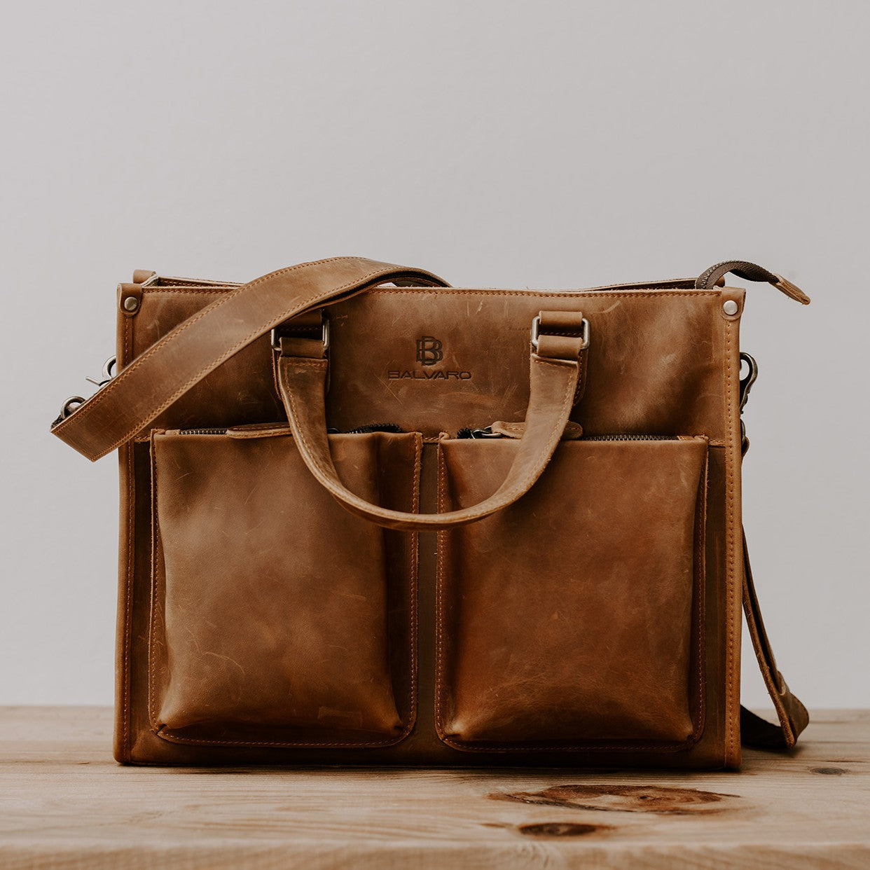 Vintage Rugged Laptop Satchel
