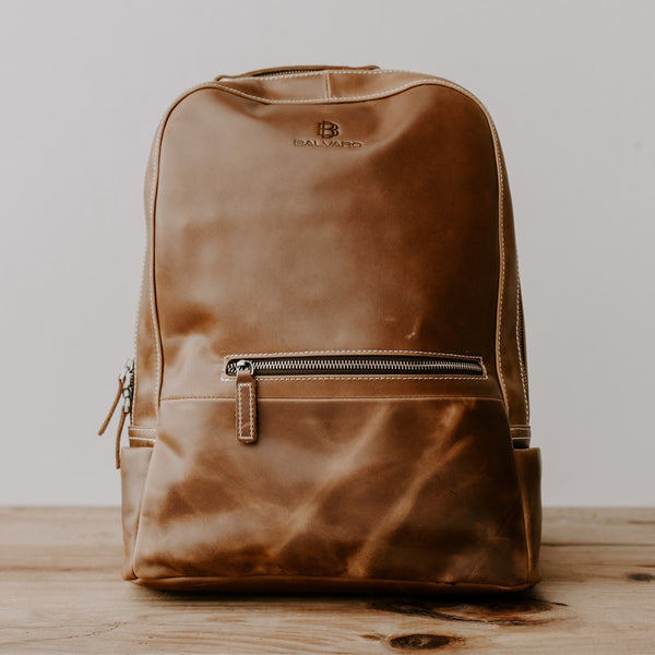 Balvaro Vintage Luxe Laptop Backpack