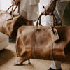 Vintage Leather Duffel Bag