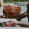 Balvaro Vintage Classic Leather Laptop Bag