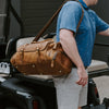 Balvaro Vintage Leather Weekender Travel Bag
